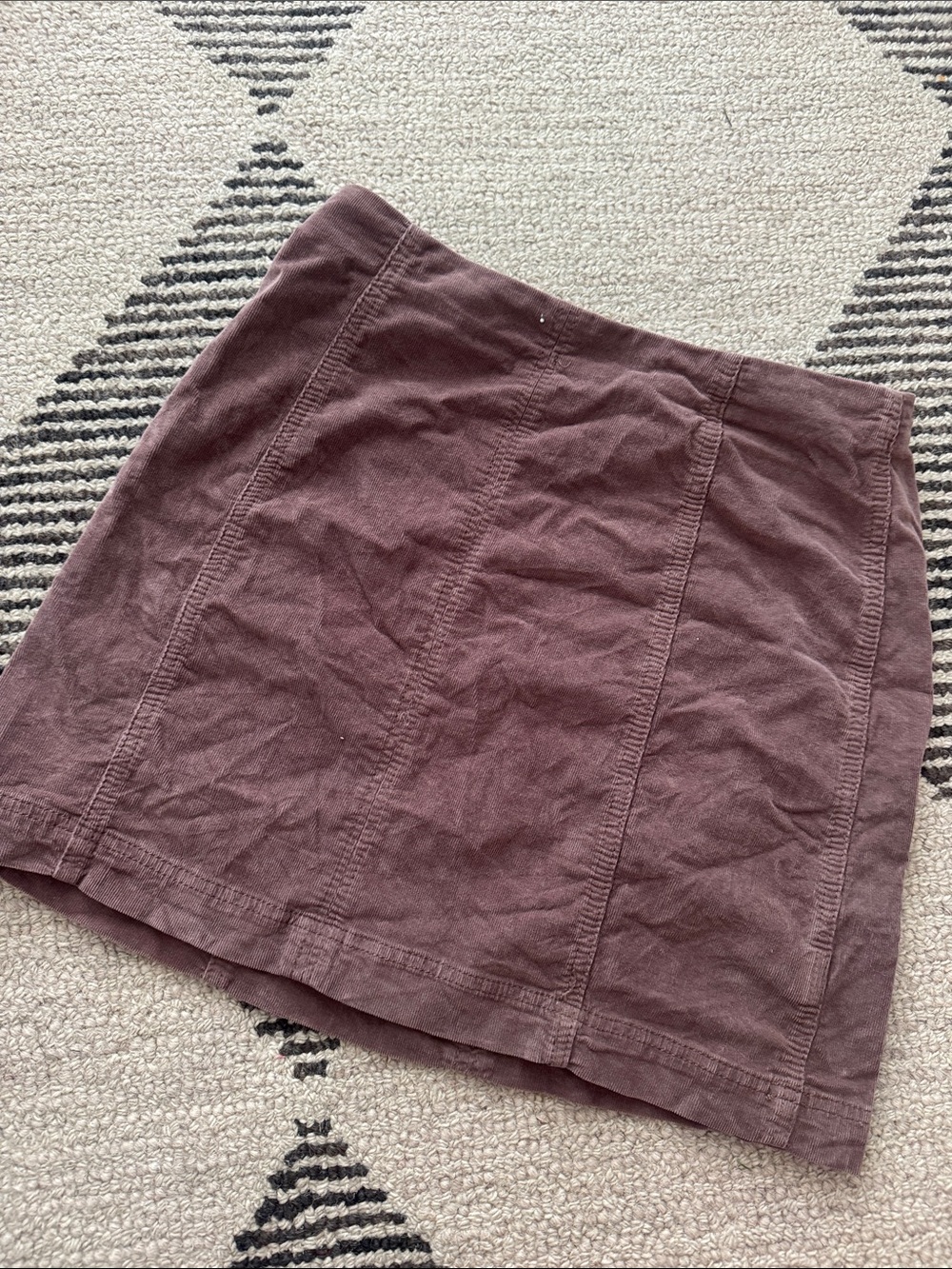 Free People Women’s Corduroy Mini Skirt - Mauve